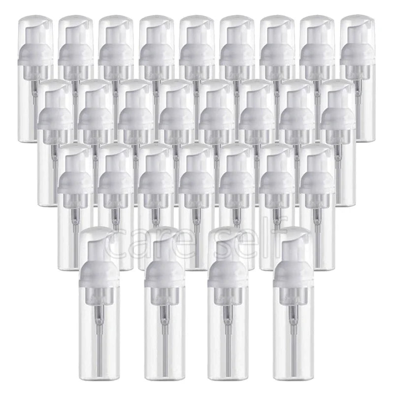 28/50pcs 30/60/100ml Plastic Foam Pump Bottle Empty Face Eyelashes Cosmetic Bottle Cleaner Soap Dispenser Foam Bottle