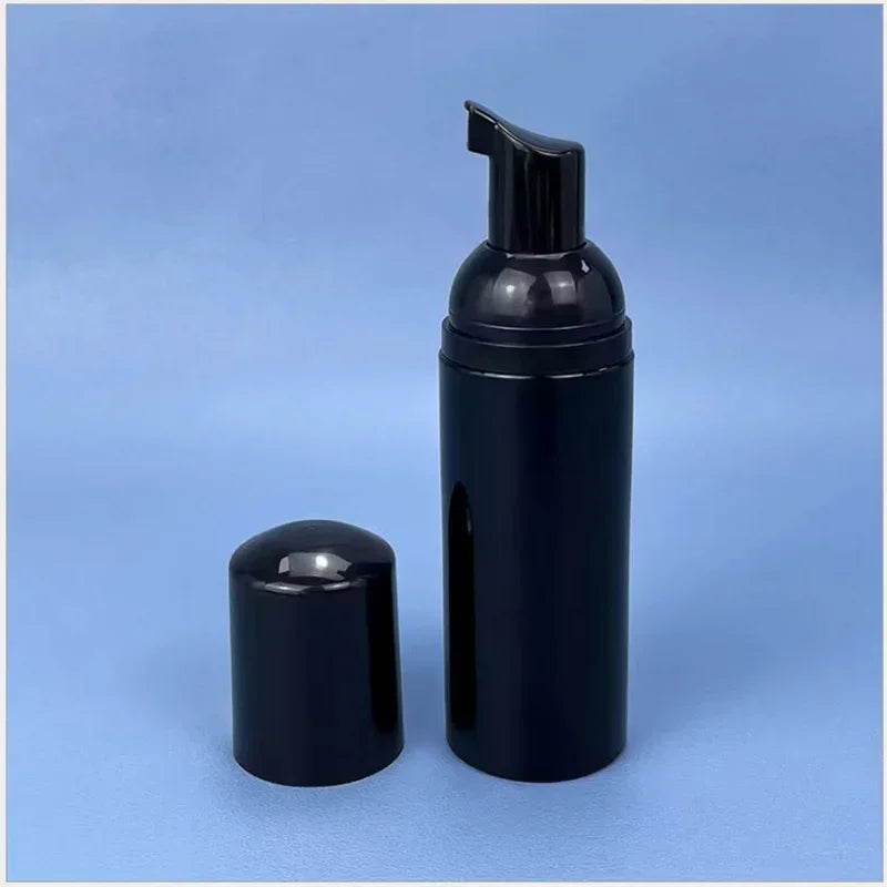 10/30pcs 60ml Black Plastic Foam Pump Bottle Empty Face Bottle Cleaner Soap Eyelashes Cosmetic Dispenser Foam Bottle containers