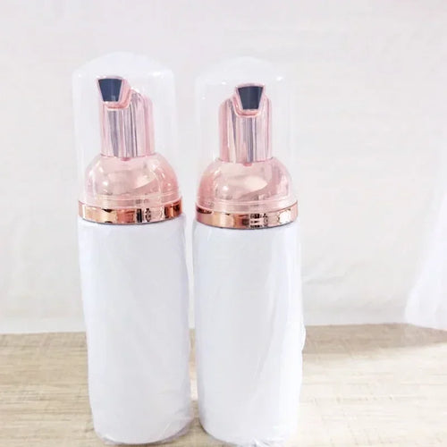 10/30/50pcs Plastic Foam Bottle Dispenser Foam  Eyelash Cosmetic Pump Bottle Empty Face Bottle Cleaner Soap Rose Gold